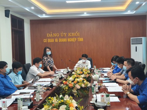 Đc Đinh Thị Thanh Hà- Phó Bí thư Đảng ủy khối phát biểu chỉ đạo tại Hội nghị.jpg