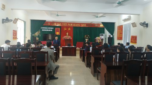Đồng chí Lê Minh Hành - Phó BT Đảng ủy, PGĐ Sở LĐ - TB-XH phát biểu chỉ đạo.jpg